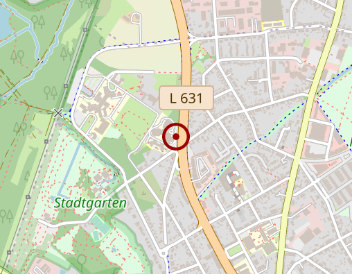 Karte: KWA Pflegedienst Stift Urbana im Stadtgarten