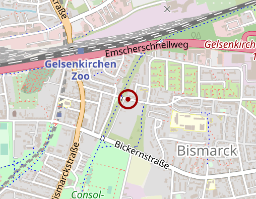 Karte: Ev. Johanneswerk Wohnverbund Herten-Gelsenkirchen FuD