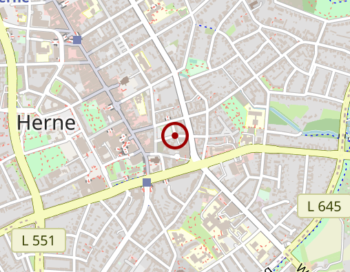 Karte: Pflegebüro Bahrenberg Herne