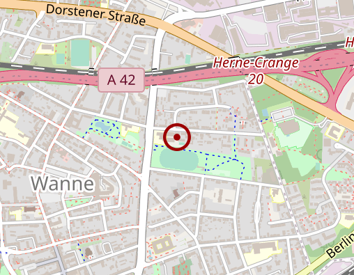 Karte: LWL Klinik Marl-Sinsen Tagesklinik Herne