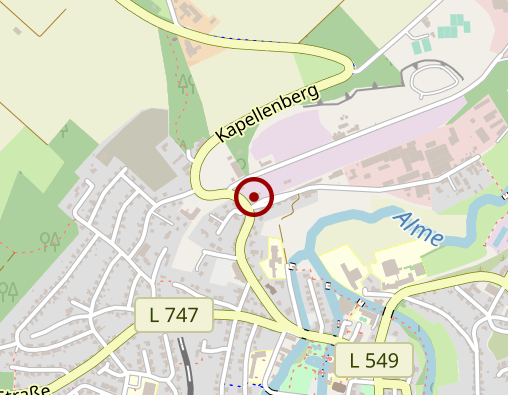 Karte: Caritas-Sozialstation St. Elisabeth Büren