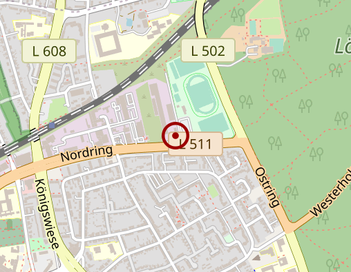 Karte: Therapiezentrum am Nordring 4 Franzke u. Lange GbR