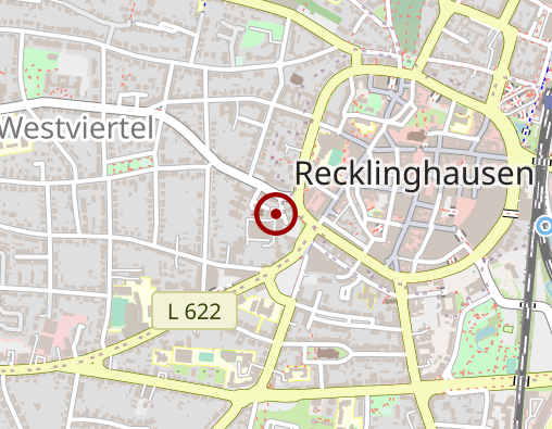 Karte: Begegnungsstätte der Jüdischen Kultusgemeinde Kreis Recklinghausen