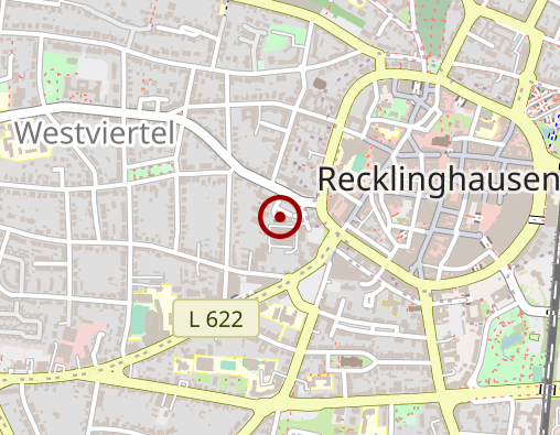 Karte: Jüdische Kultusgemeinde Kreis Recklinghausen