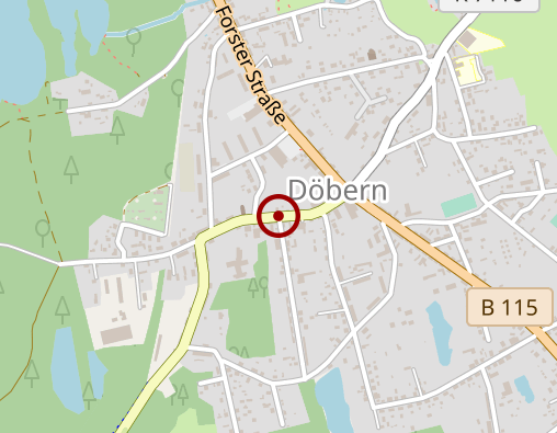 Karte: Caritas Sozialstation "St. Hedwig"Döbern