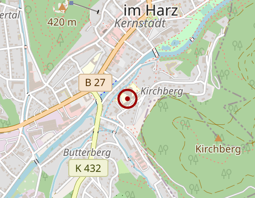 Karte: Kirchberg-Klinik Bad Lauterberg