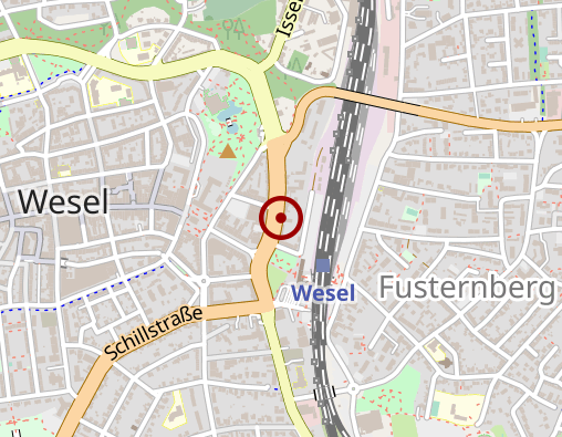 Karte: DLRG - Ortsgruppe Wesel e.V.