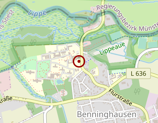 Karte: Betreuen + Wohnen im Kreis Soest gGmbH Wohnstättenverbund