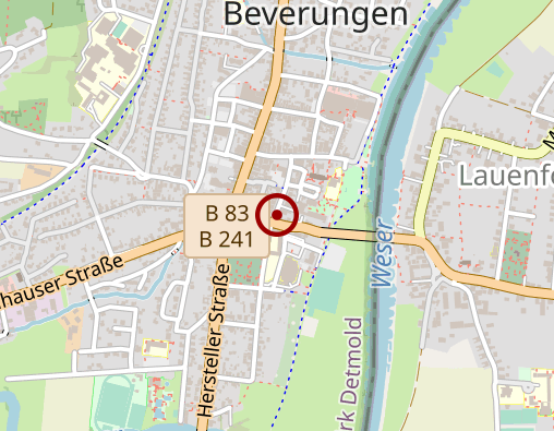 Karte: Rettungswache Beverungen Krankentransport und Notfallrettung