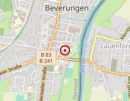 Karte: Caritas-Pflegestation Weser Egge Region Mitte