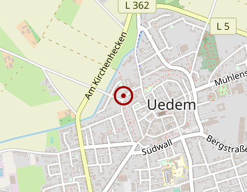 Karte: Lebenshilfe gGmbH - Leben u. Wohnen Wohnfamilie Uedem Wohnfamilie