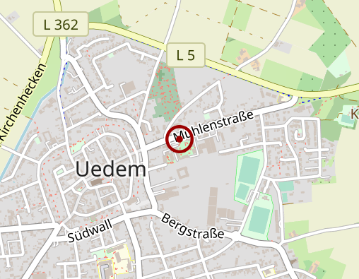 Karte: Caritas Tagespflege Uedem