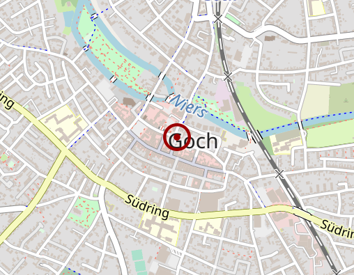 Karte: AOK Rheinland/Hamburg Regionaldirektion Kreis Kleve - Kreis Wesel