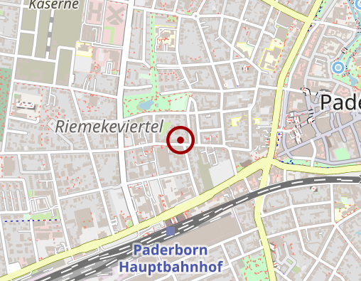 Karte: Caritas Sozialstation Innenstadt St. Liborius