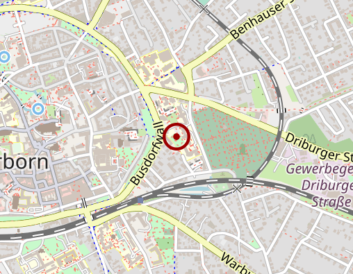 Karte: LWL-Klinik Paderborn - Standort Agathastraße