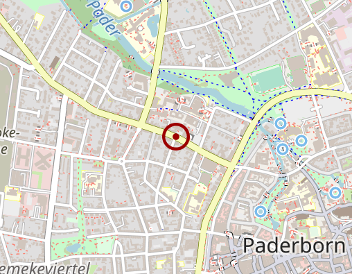 Karte: Rotes Kreuz häusliche Pflege Paderborn