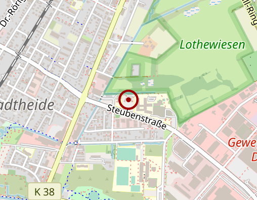 Karte: LWL-Klinik Marsberg (Kinder- u. Jugendpsychiatrie) - Standort Paderborn