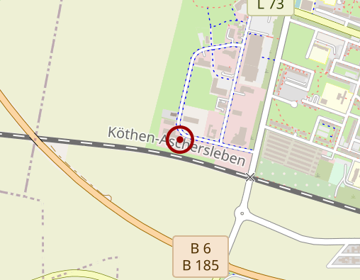 Karte: Sozialstiftung Köthen (Anhalt), Ambulanter Pflegedienst