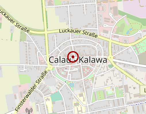 Karte: AWO RV Büro "Calauer Mitte"