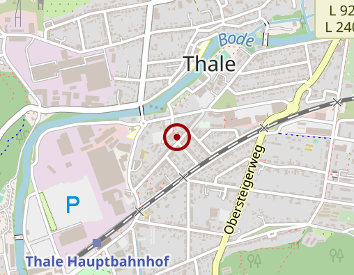 Karte: Altenpflegecenter im Bürgerzentrum Thale