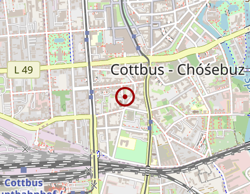 Karte: Lebenshilfe Kreisvereinigung Cottbus und Umgebung e.V. Wohnstätte für Behinderte