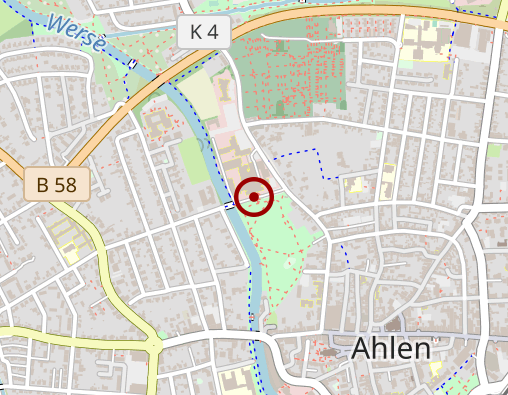 Karte: St. Vincenz-Gesellschaft mbH (Ahlen FUD, Beckum, Ennigerloh) (Edeltraud Tarara) - Typ 5 Einzelbetreuung