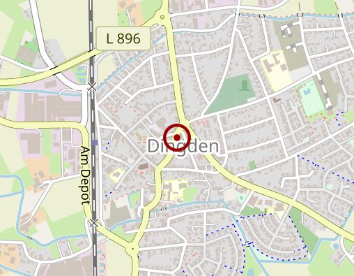 Karte: Bestattungen Hüning