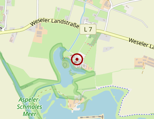 Karte: Altenpflegeheim für Ordensangehörige Haus Aspel/Irmgardisstift