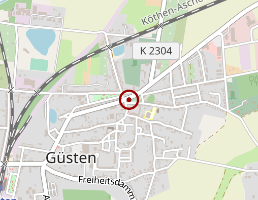 Karte: Kanzler von Pfau´sche Stiftung Häuslicher Pflegedienst Güsten