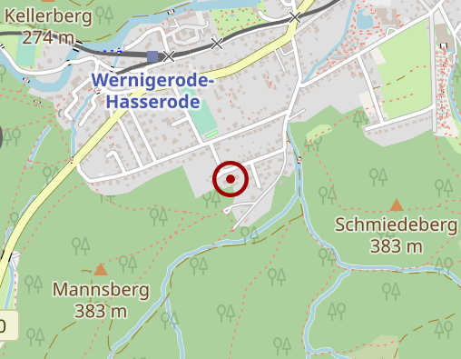 Karte: Harzklinikum Dorothea Christiane Erxleben GmbH, Standort Kinderklinik Wernigerode