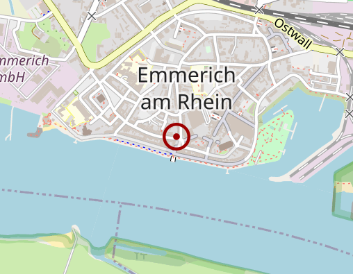 Karte: AOK Rheinland/Hamburg Regionaldirektion Kreis Kleve - Kreis Wesel