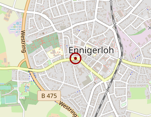 Karte: Caritas ambulante Dienste GmbH (Markus Weber) - Ennigerloh 3.2 - 3.5 Einzelbetreuung