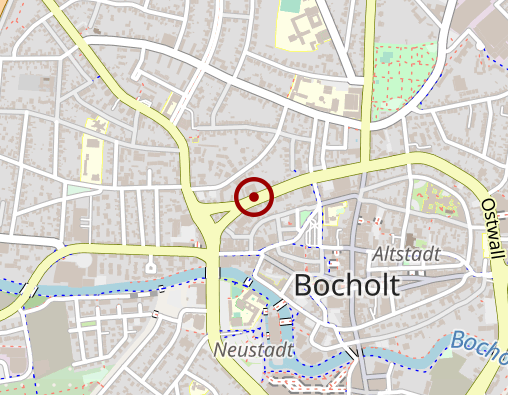 Karte: Tagespflege im CaritasCentrum in Bocholt