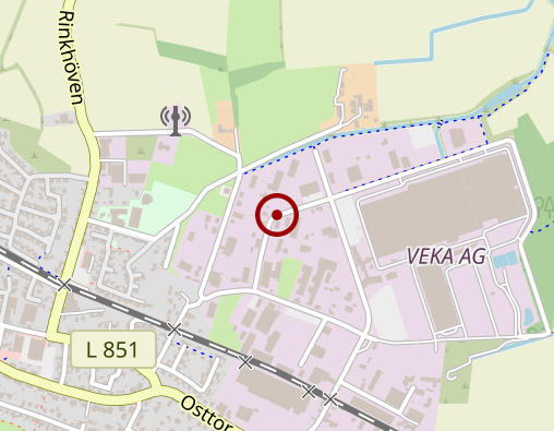 Karte: Sozialstation BHD Land gGmbH Sendenhorst (Ludger Sievert) - Typ 1 Betreuungsgruppe