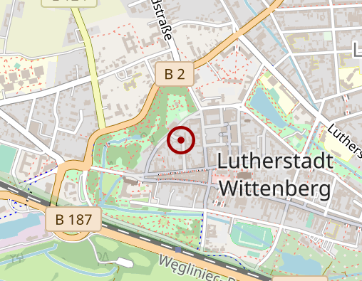 Karte: Wittenberger Beerdigungsinstitut Inh. Ferdinand Schach