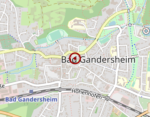 Karte: Niedersächs. Landesbehörde für Straßenbau u. Verkehr Gesch.Bereich Gandersheim