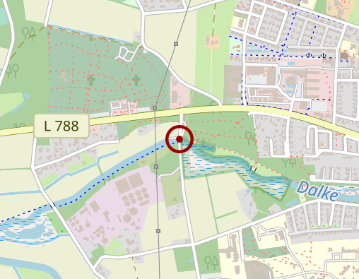 Karte: LWL-Universitätsklink Hamm/ Tagesklinik Gütersloh