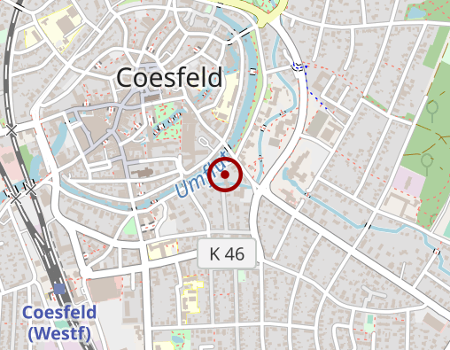 Karte: Christophorus-Kliniken Coesfeld Dülmen Nottuln