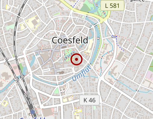 Karte: Christophorus-Kliniken Coesfeld – Dülmen – Nottuln, Standort Coesfeld