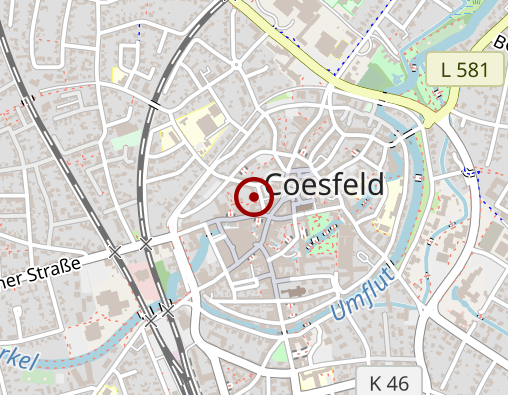 Karte: Diakonie in Coesfeld u. Umgebung