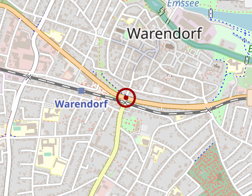 Karte: Caritas ambulante Dienste GmbH (Markus Weber) - Warendorf 3.2 - 3.5 Einzelbetreuung