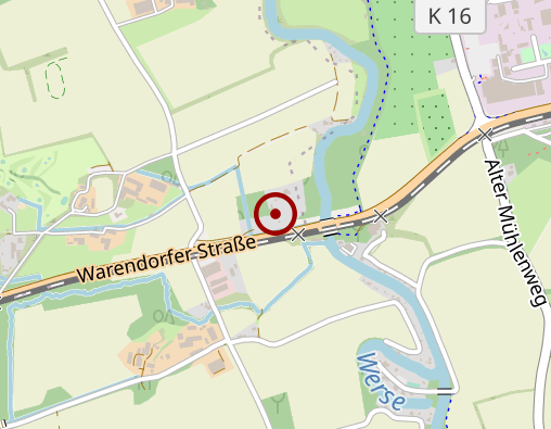 Karte: Evangelische Jugendhilfe Münsterland gGmbH, Wohngruppe an der Werse