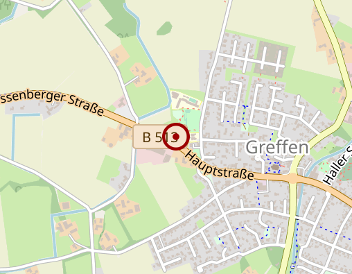Karte: Gerätehaus Greffen