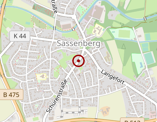 Karte: Caritas ambulante Dienste GmbH (Markus Weber) - Sassenberg 3.2 - 3.5 Einzelbetreuung