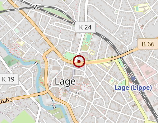 Karte: gpz, Tagesklinik Lage, Hindenburgstraße 1, Lage