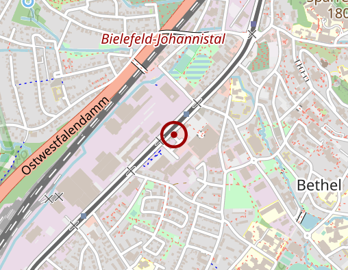 Karte: Johanniter-Unfall-Hilfe e. V. Regionalverband Ostwestfalen