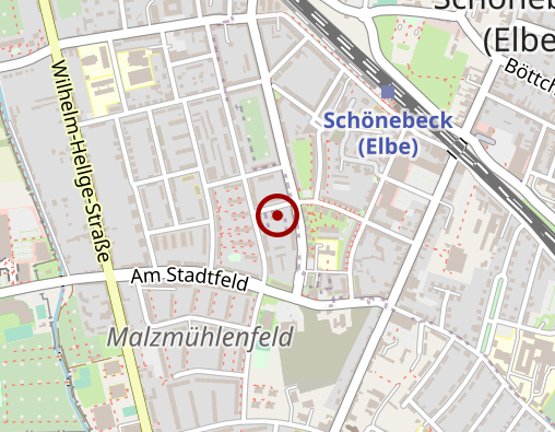 Karte: Volkssolidarität LV Sachsen-Anhalt e.V., RV Elbe-Saale, Sozialstation SBK/AZE