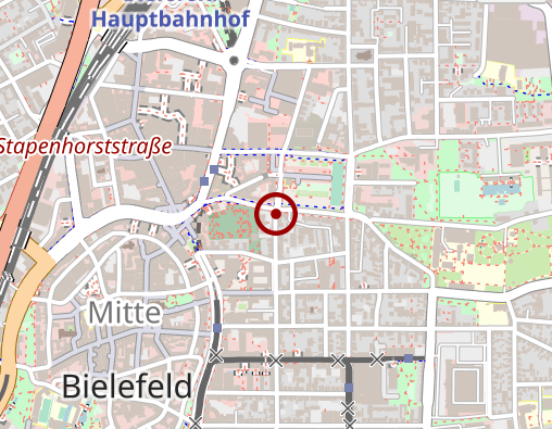 Karte: Caritas-Sozialstation Bielefeld