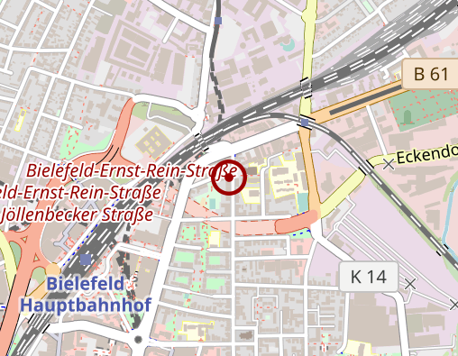 Karte: DRK Häusliche Pflege Bielefeld Mitte
