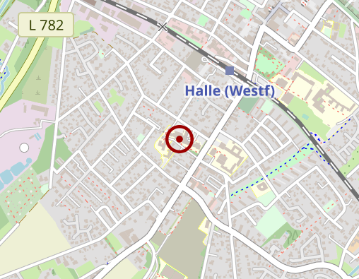 Karte: Klinikum Bielefeld gem. GmbH, Standort Halle/Westfalen